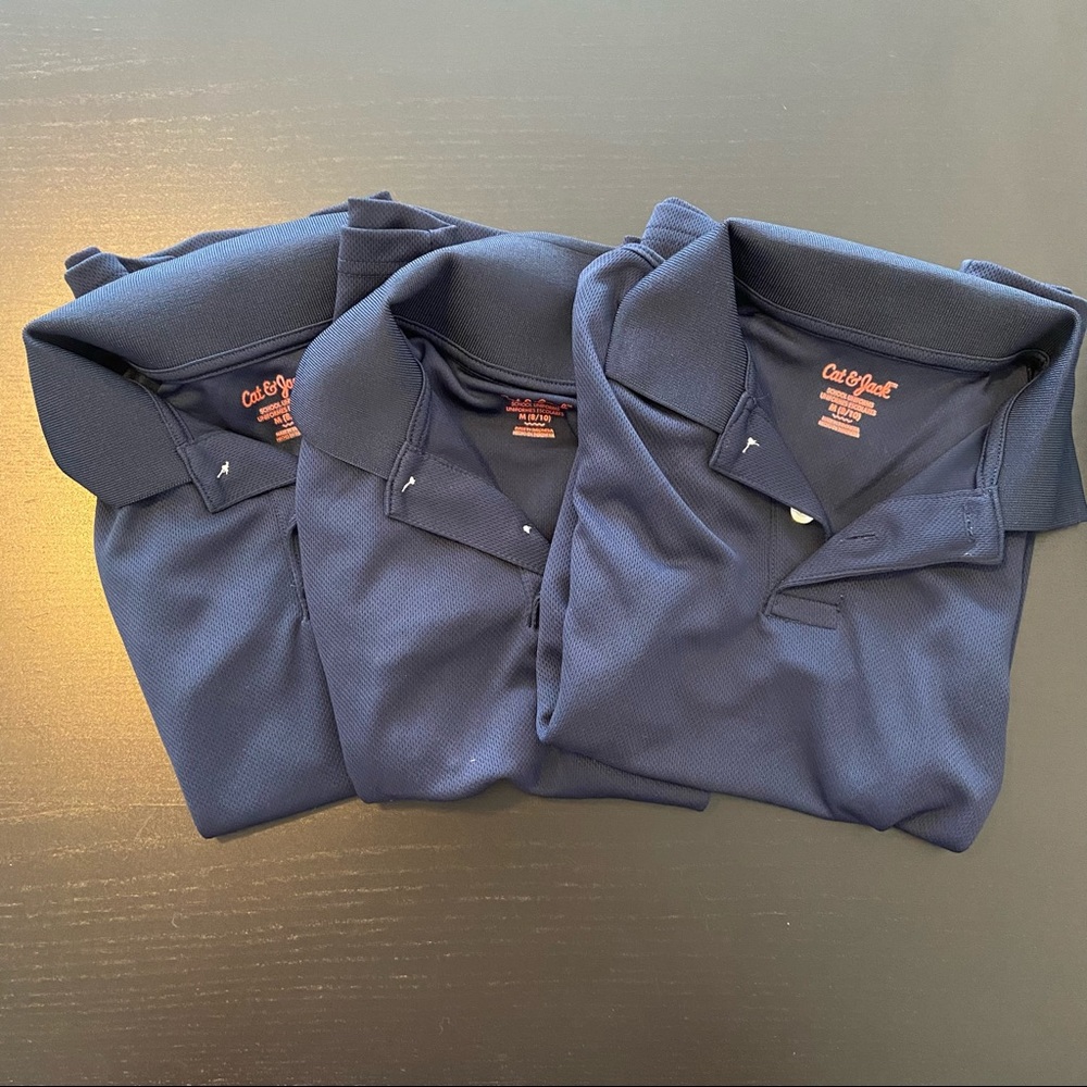 Boys School Uniform Performance Polo Shirt Bundle